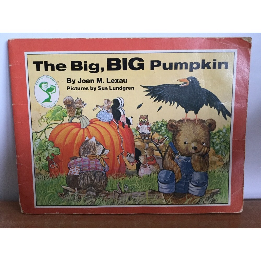 Joan M. Lexau Book The Big Big Pumpkin VTG  Little Sprout First Readers RARE HTF
